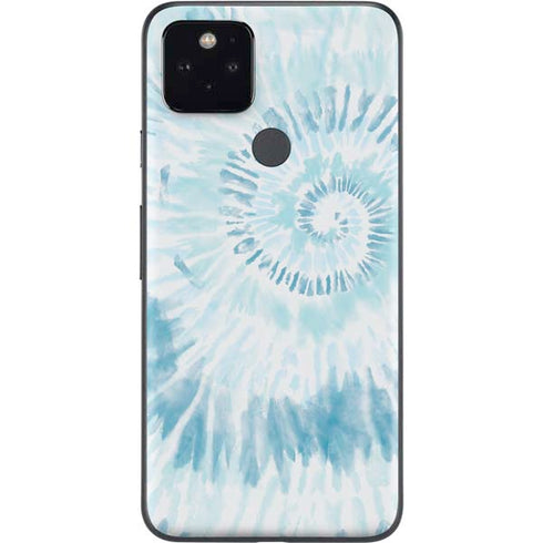 Blue and White Tie Dye Google Pixel 5 Skin
